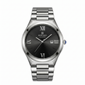 Montre homme Reward IMPERO Onyx — cadran noir chiffres romains argentés, Tunisie